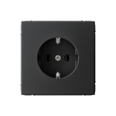 Розетка Systeme Electric (Schneider Electric) ArtGallery с заземлением, 16А, карбон, GAL001043