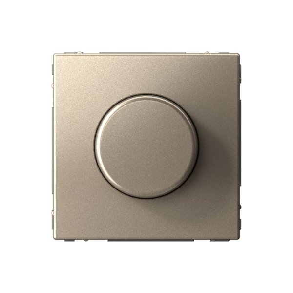 Светорегулятор (диммер) Systeme Electric (Schneider Electric) поворотно-нажимной, LED, RC, ArtGallery, шампань, GAL000523