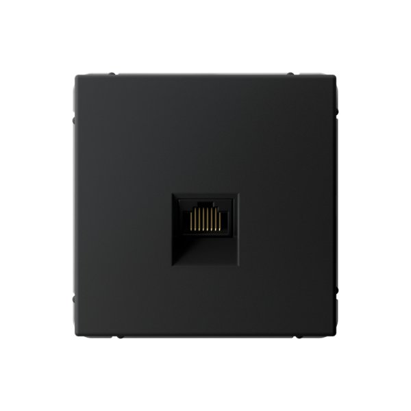 Розетка компьютерная RJ45 Systeme Electric (Schneider Electric), ArtGallery, карбон, GAL001086
