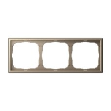Рамка 3-постовая Systeme Electric (Schneider Electric) ArtGallery, универсальная, шампань, GAL000503