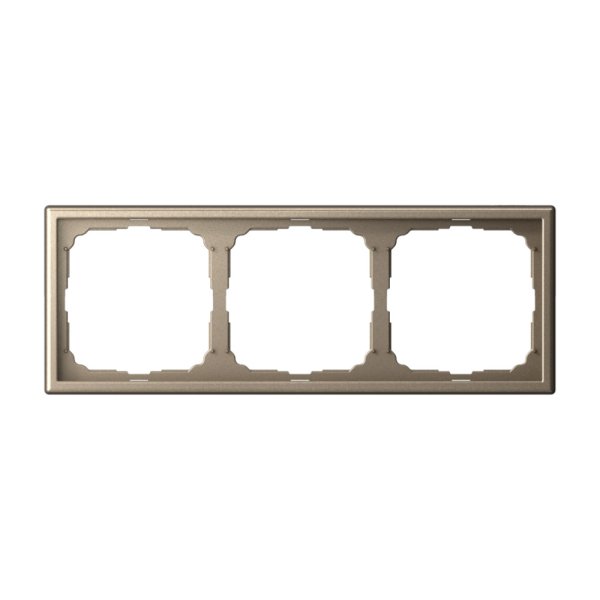 Рамка 3-постовая Systeme Electric (Schneider Electric) ArtGallery, универсальная, шампань, GAL000503