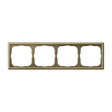 Рамка 4-постовая Systeme Electric (Schneider Electric) ArtGallery, золото, GAL001604