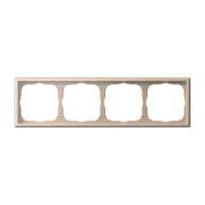 Рамка 4-постовая Systeme Electric (Schneider Electric) ArtGallery, универсальная, песочный, GAL001204