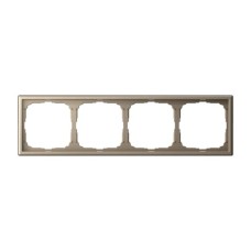 Рамка 4-постовая Systeme Electric (Schneider Electric) ArtGallery, универсальная, шампань, GAL000504