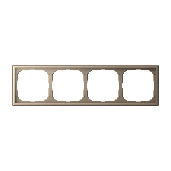 Рамка 4-постовая Systeme Electric (Schneider Electric) ArtGallery, универсальная, шампань, GAL000504