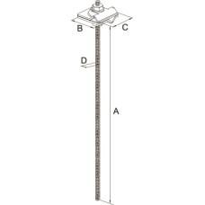 Держатель 8×330 под химический анкер