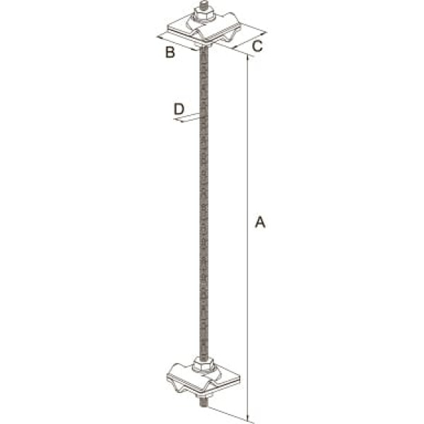Проходная точка заземления для прута