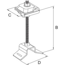 Держатель проводника для трубопроводов l-110 мм