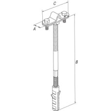 Держатель фасадный быстрого монтажа