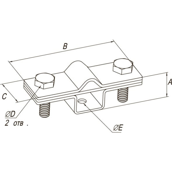 Держатель для полосы и прута