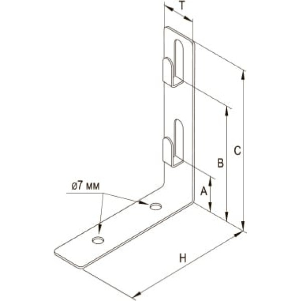 Держатель универсальный l-100