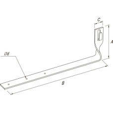Держатель под черепицу скрученный