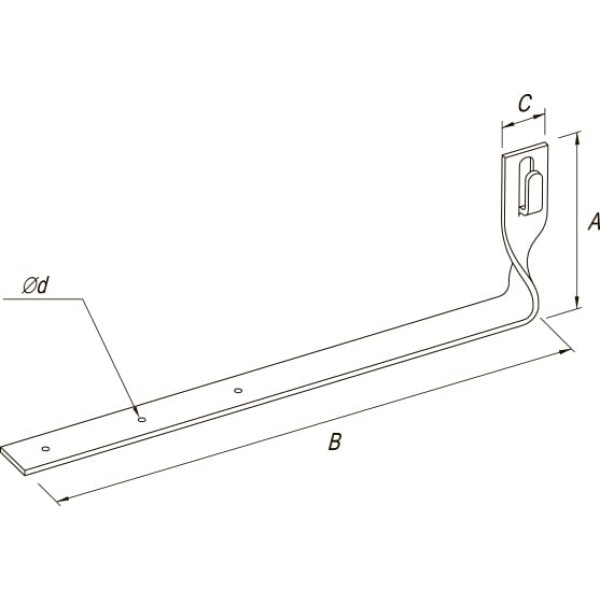 Держатель под черепицу скрученный