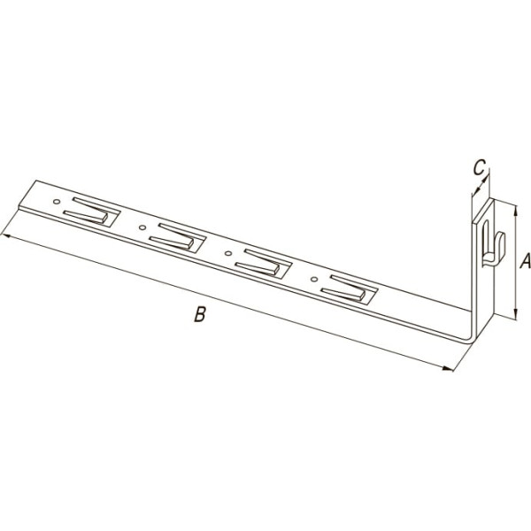 Держатель угловой под черепицу с крючком