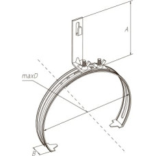 Держатель коньковый регулируемый