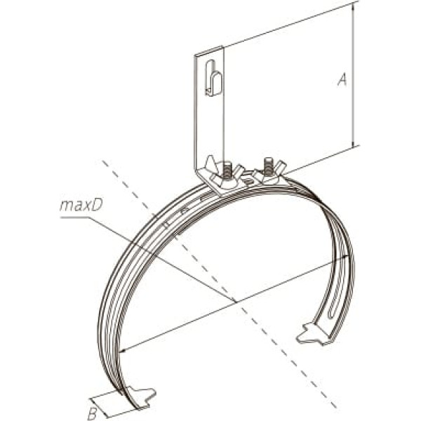 Держатель коньковый регулируемый