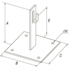 Держатель кровельный с подставкой