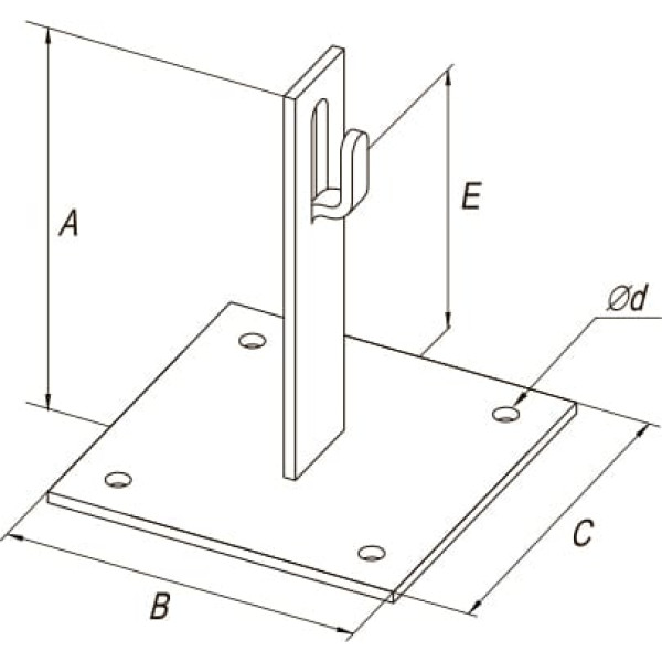 Держатель кровельный с подставкой