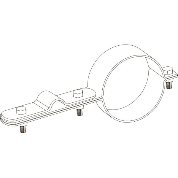 Держатель токоотвода для молниеприемных мачт ø40 мм
