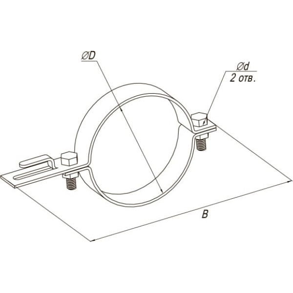 Держатель для водосточных труб
