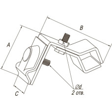 Держатель фальцевый универсальный