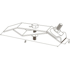 Держатель на водосток скручиваемый