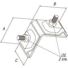Держатель фальцевый