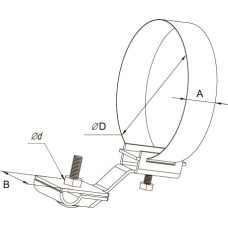 Держатель для труб универсальный