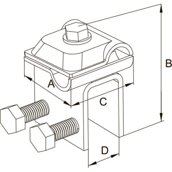 Держатель фальцевый скручиваемый арт.33397