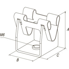 Держатель токоотвода металлический