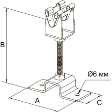 Держатель дистанционный металлический