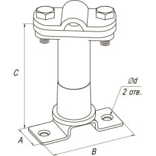 Держатель дистанционный скручиваемый