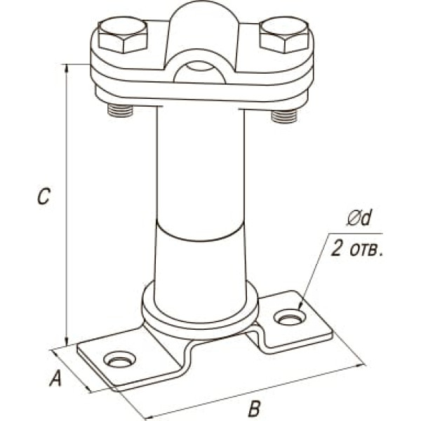 Держатель дистанционный скручиваемый