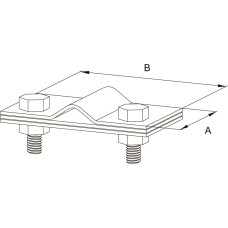 Зажим «полоса-прут» малый