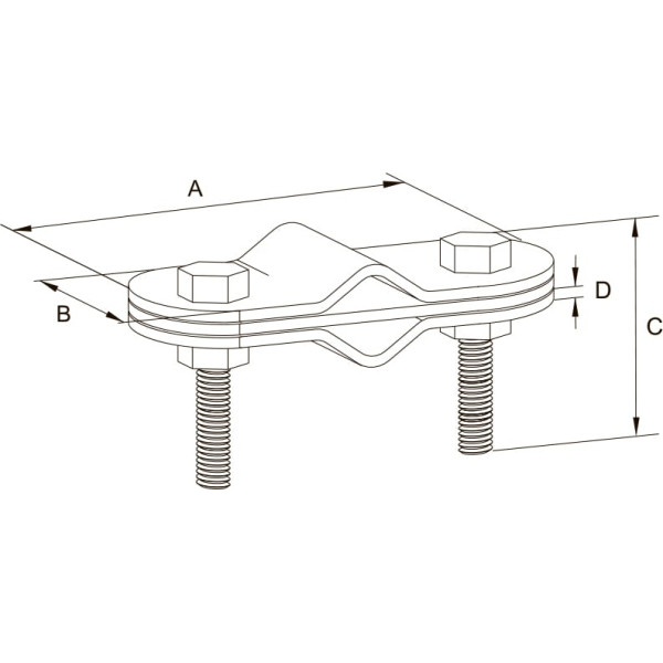 Зажим параллельного соединения прута 8-20 мм