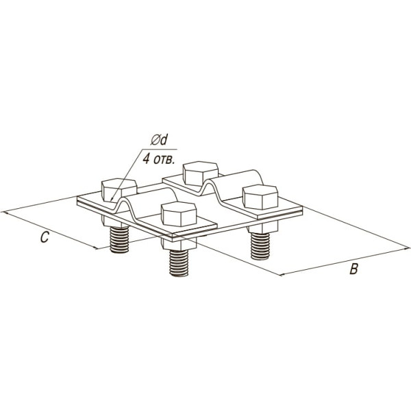 Зажим контрольный «прут-прут»