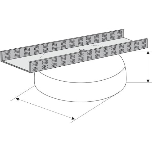 Бетонное основание для кабеленесущих лотков