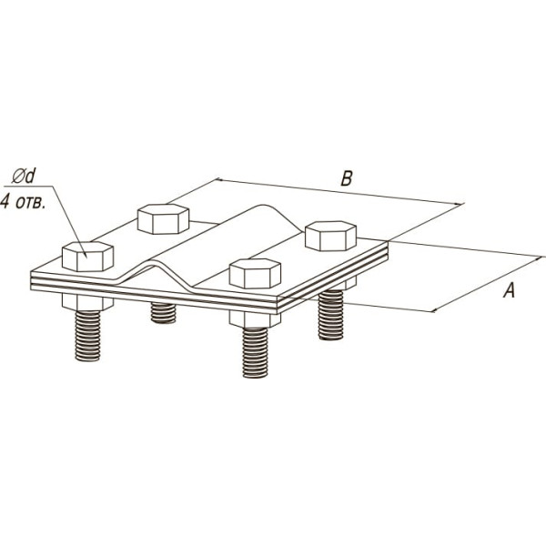 Зажим «штырь-полоса»