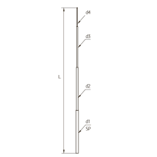 Молниеприемная мачта высотой 5-7 м