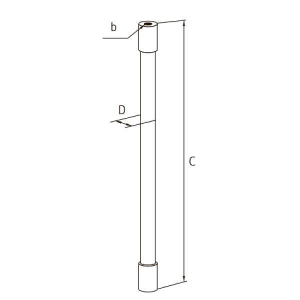 Штанга изоляционная для молниеприёмников и токоотводов