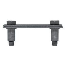 Держатель полосы на тонколистовом металлическом основании