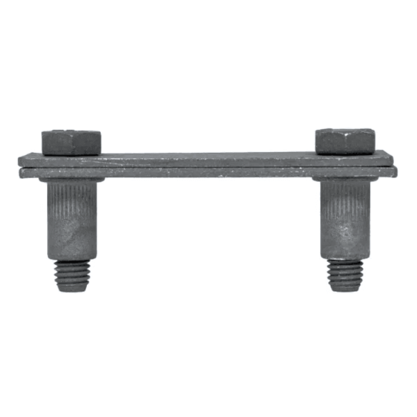 Держатель полосы на тонколистовом металлическом основании