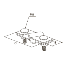 Зажим диагональный « Заземлитель-прут»