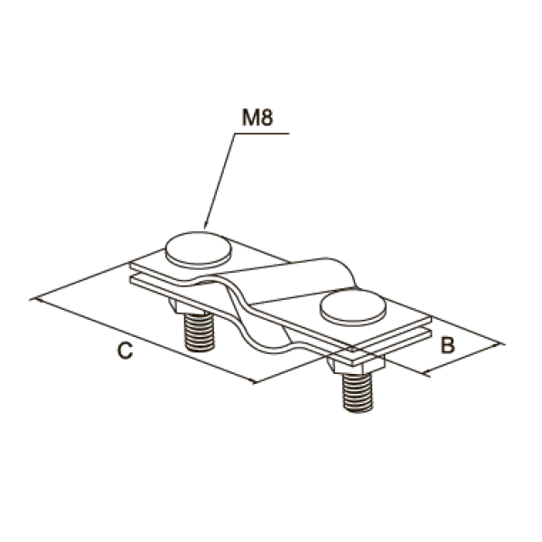 Зажим диагональный « Заземлитель-прут»