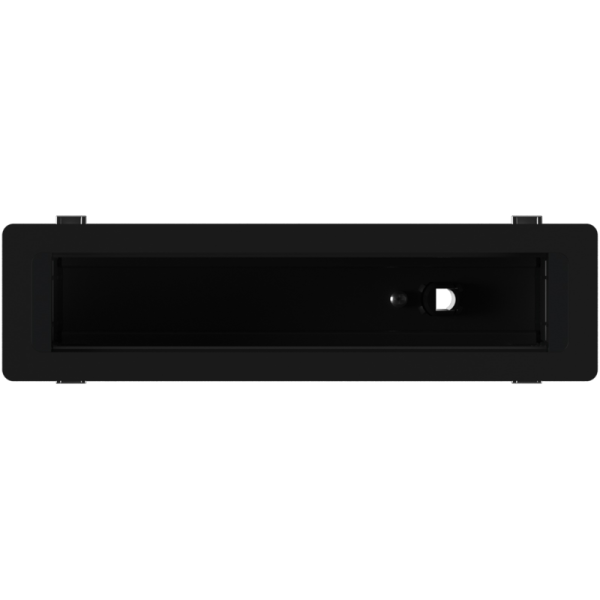 Настольный встраиваемый розеточный блок Static 10 мод. (5 мод. 45х45),  черный