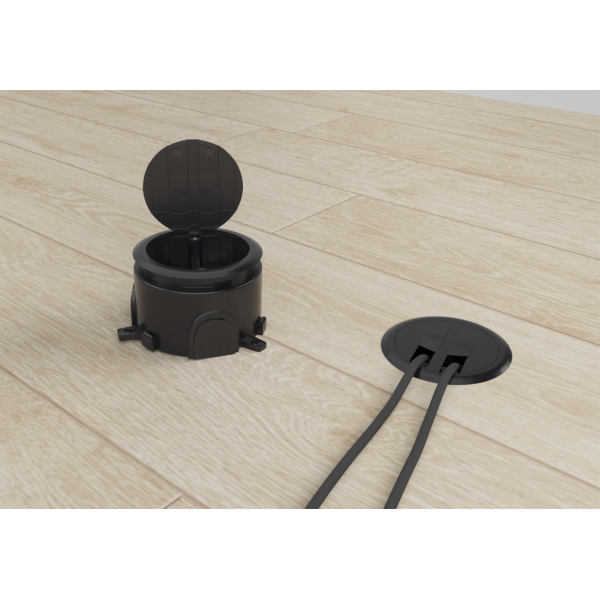 Лючок в пол 3 мод. (1, 5 мод. 45х45 мм.),  пластик