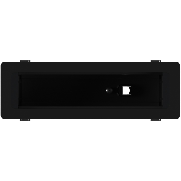 Настольный встраиваемый розеточный блок Static 8 мод. (4 мод. 45х45),  черный