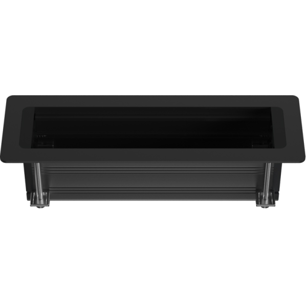 Настольный встраиваемый розеточный блок Static 8 мод. (4 мод. 45х45),  черный