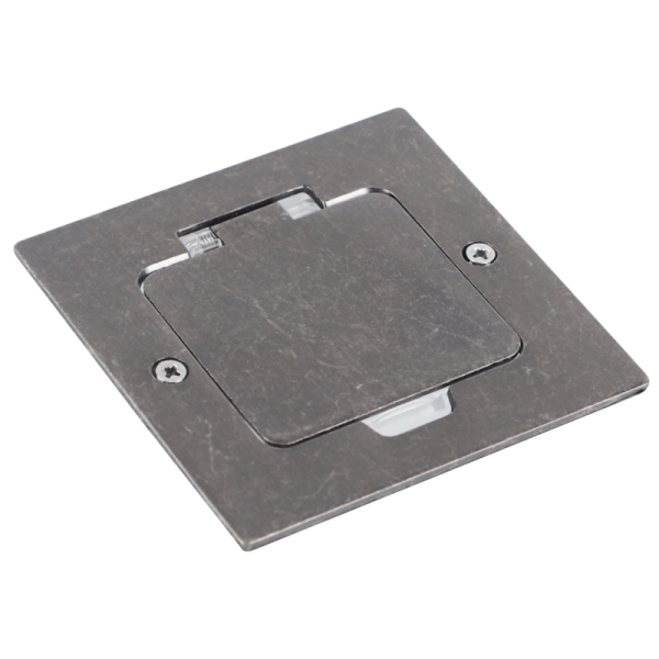 Лючок Surface 2 мод. (1 мод. 45х45 мм.),  оцинкованная сталь,  IP44,  (с уст. набором)