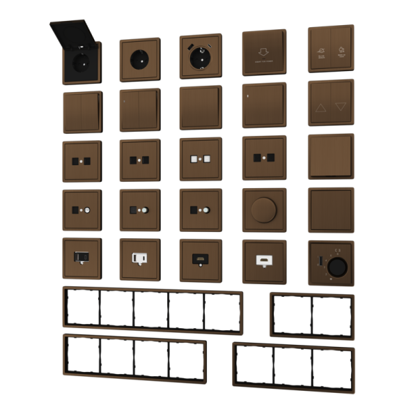 Накладка для регулятора температуры пола DTEF231,  латунь,  серия R98 METAL